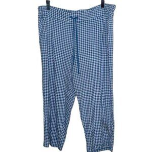 Blue & White Gingham Secret Treasures Sleepwear Pants XL